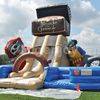Inflatable treasure island bounce house