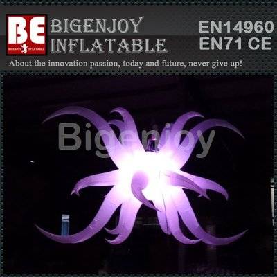 Colourful lighting decoration inflatable star