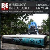 big air bag with platform,Inflatable jumping big air bag,big air bag