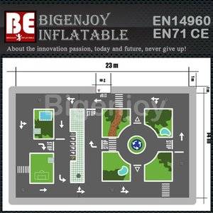 New arrival inflatable,race track with rc car,inflatable race track
