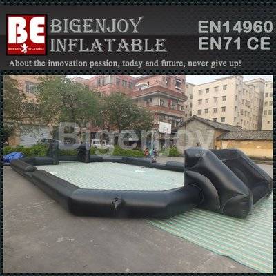 Inflatable human size table football pitch with custom logo