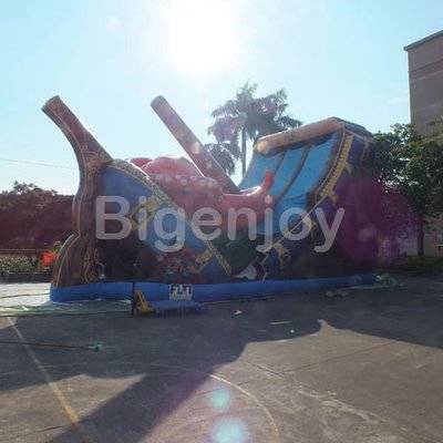 Octopus pirate ship inflatable slide