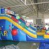 Candy park inflatable toboggan slide
