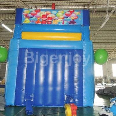 Candy park inflatable toboggan slide
