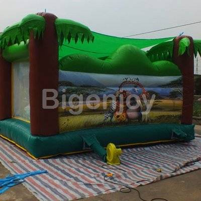 Inflatable Jungle Safari bounce house commercial