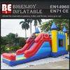 Inflatable combo with trampoline and slide