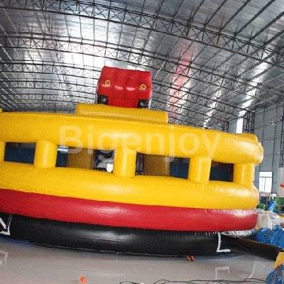 Inflatable racing car theme bouncy castle slide for sale