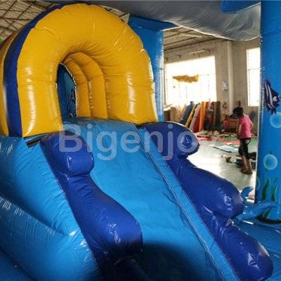 Shark inflatable children playground