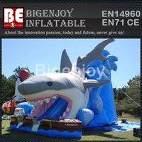 shark water slide,inflatable shark,slide for sale