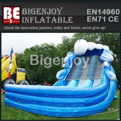 Inflatable Super Splash Down Dual Lane slide