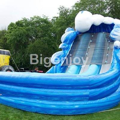 Inflatable Super Splash Down Dual Lane slide