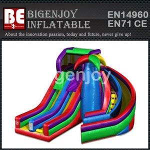 inflatable Slide,Dual Spiral Slide,Commercial inflatable Slide
