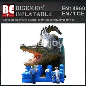 Crocodile Themed inflatable,inflatable combo slide,Crocodile slide