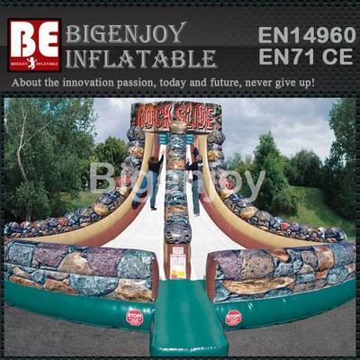 Interactive game inflatable Rock Slide