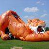 Sabre tooth inflatable tiger slide