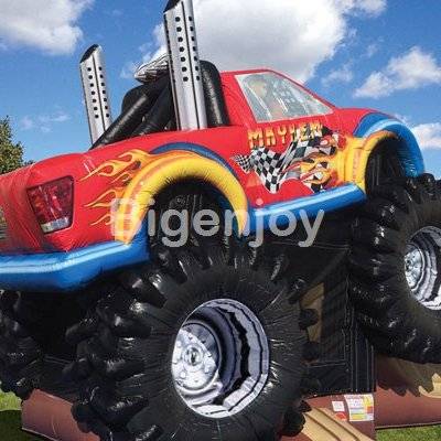 Monster truck inflatable bouncy combo