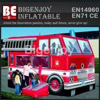 Fire truck model,inflatable bouncer,Fire truck bouncer