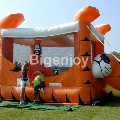 Inflatable Tiger Belly Bouncer Animal Castle