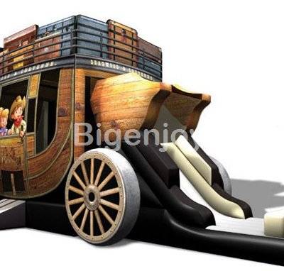Stagecoach Combo inflatable bounce house