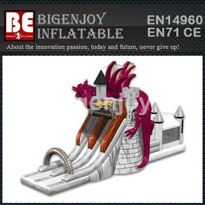 Dragon tower inflatable slide and combo
