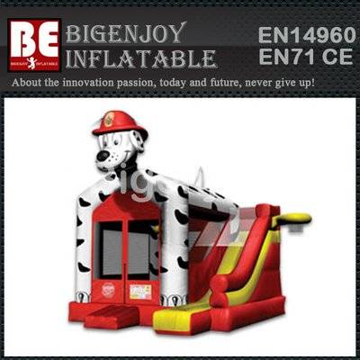 Inflatable Dalmatian Dog Bouncer Slide Combo