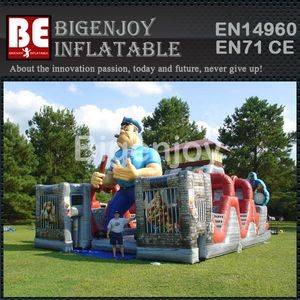 Alcatraz Island inflatable,Alcatraz obstacle course,inflatable obstacle course