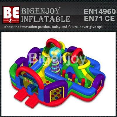 Inflatable wacky world fun city for adult and kids