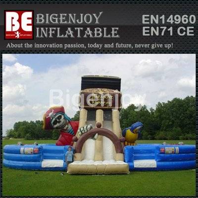 Treasure Of The Caribbean Obstacle Course Inflatable