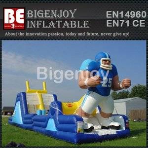 Endzone Challenge inflatable,inflatable obstacle Course,Endzone obstacle Course