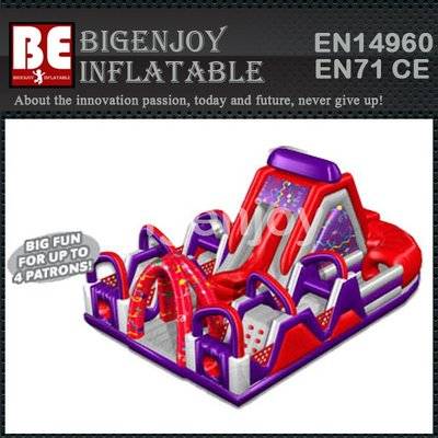 Commercial Chaos Inflatable Assault n Obstacle Courses