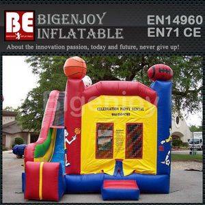 Sports theme inflatable,bounce jumper combo,inflatable combo