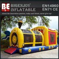 Inflatable bounce,train moon bounce,Inflatable train