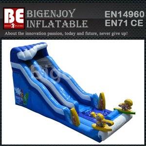 Safety inflatable slide,PVC tarpaulin inflatable slide,inflatable surf n slide