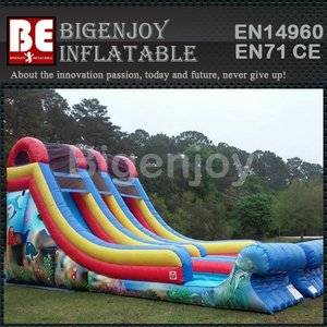 Bazer wave slide,Bazer wave inflatable,inflatable pvc material  slide