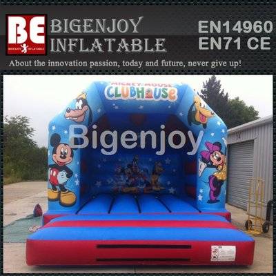 Inflatable mickey minnie jumping bouncer slide