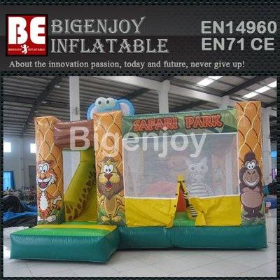 Commercial Inflatable Lion Safari Park jumper