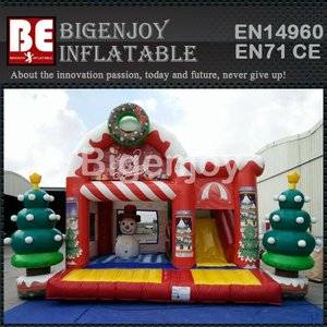 Christmas holiday inflatable,inflatable bounce around,Christmas inflatable bounce