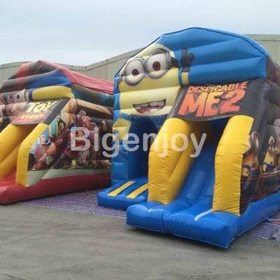 Minion theme inflatable bouncy castle