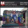 Factory price inflatable jungle animal themed bounce slide