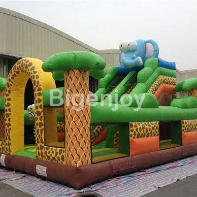 Mobile safari park inflatable amusement park