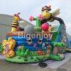 Bee theme inflatable pirate ship bounce house