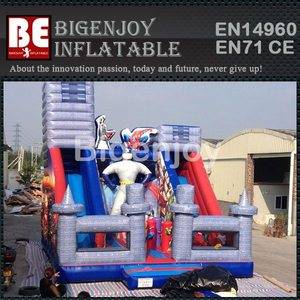 Super Hero Games Slide,Attractive Inflatable Slide,Inflatable Slide Super Hero