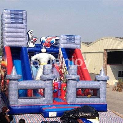 Attractive Inflatable Slide Super Hero Games Slide