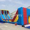 Commercial grade inflatable zip line slide