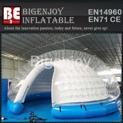 Transparent inflatable bubble tent