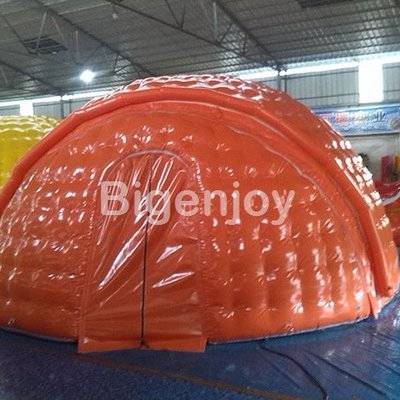 Inflatable camping tent with en14960