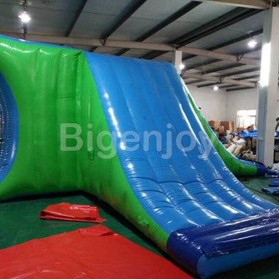 Thrilling inflatable action towers water sports