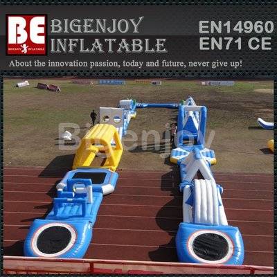 Adult and kids Inflatable water obstacle park