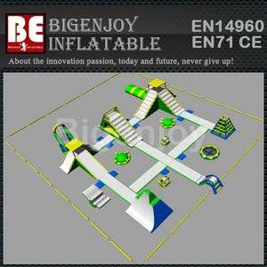 Inflatable water floating island,lake sea water park,floating island for pool