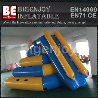 Double Lanes Inflatable Floating Water Slide